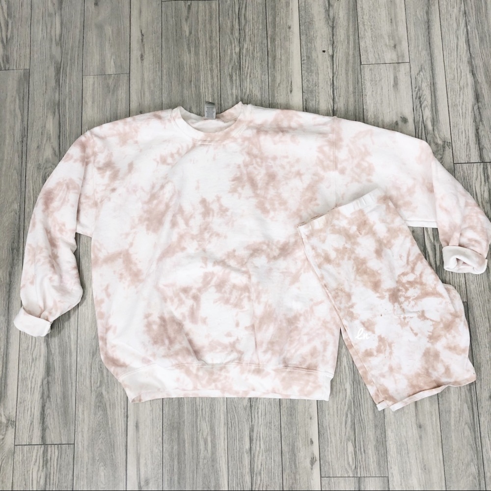 NEW Tie Dye Biker Shorts Pastel Spring S-3X dyed - Picture 6 of 7